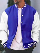 Get stylish with this multi-color streetwear baseball jacket for both men and women. -