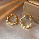 Twisted Hoop Earrings -
