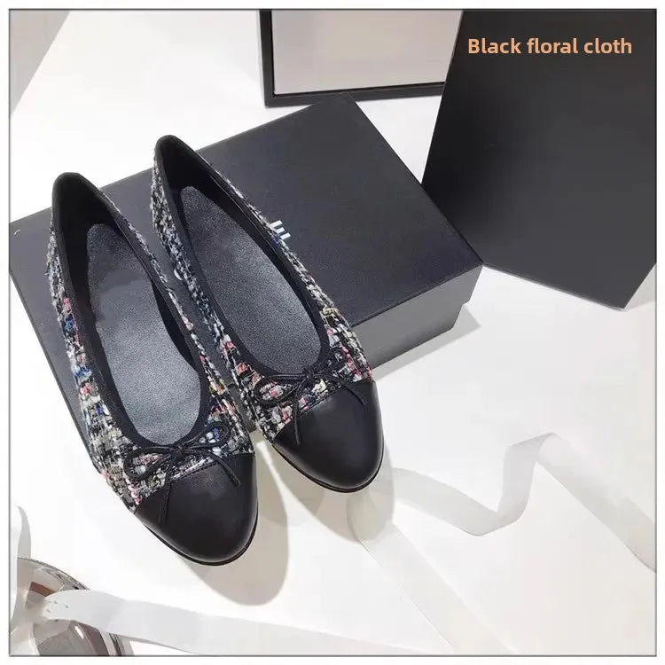 Women's Flat Shoes Knot Design -