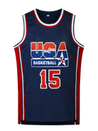 Men's Embroidered Team USA Basketball Jerseys (Throw Back) -