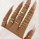 Wave Joint Rings Set (Women) -