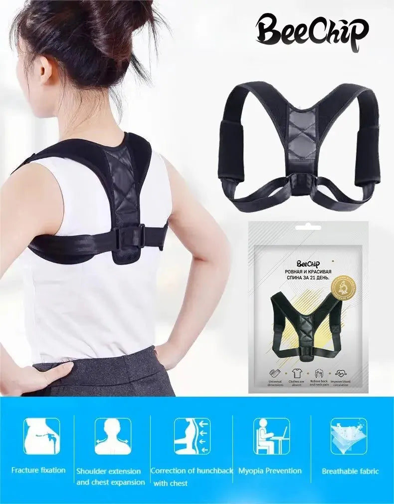 Achieve better posture and body shaping with this unisex back posture correction belt—designed to support your back and improve your overall alignment. -