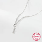 Sterling silver light luxury exquisite letter pendant necklace -
