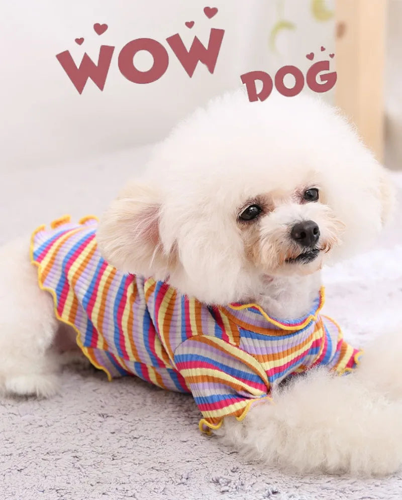 Dress your puppy in style with this cute and cozy vest T-shirt—perfect for keeping your furry friend comfortable and fashionable! -