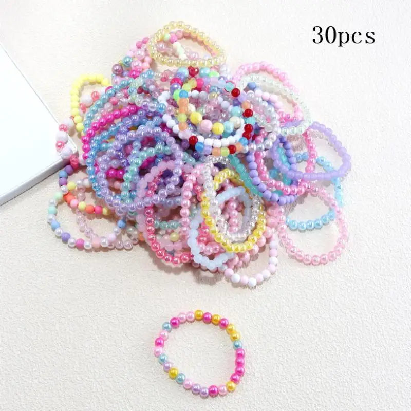 10/20/30Pcs Colorful Beads Bracelet Kids -