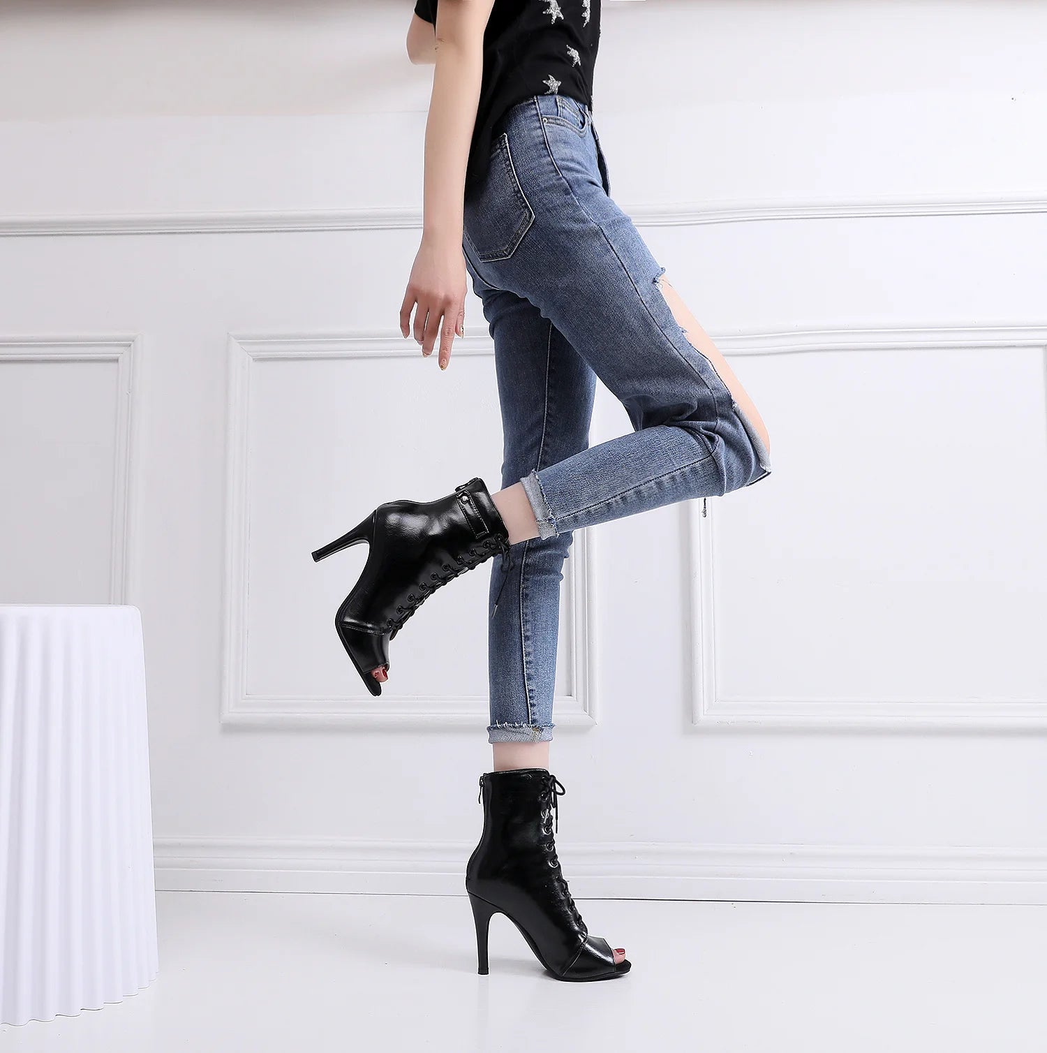 Women's 2020 Brand Party Boots Women's Sexy stilettos High Heels Footwear Women Latin dance heels shoes Latin 2020 For Ballroom -