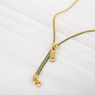 Niche design sense two wear zipper collarbone necklace women's -