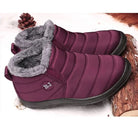 Women Boots Slip On Winter Shoes For Women Waterproof Ankle Boots Winter Boots Female Snow 2024 Black Femininas -