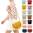 Stay on trend with this fashionable drawstring lady bag, featuring a stylish cross-border design and casual letter detail. Perfect for adding a chic and trendy touch to your outfit! -