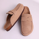 Evshine 2024 Women Cork Slides Classic Clogs For Women Fashion Mules Indoor Home Cork Suede Slippers Outdoor Soft Beach Slippers -