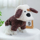 Dress your pet in adorable dinosaur-themed clothes to keep them warm and cozy. -