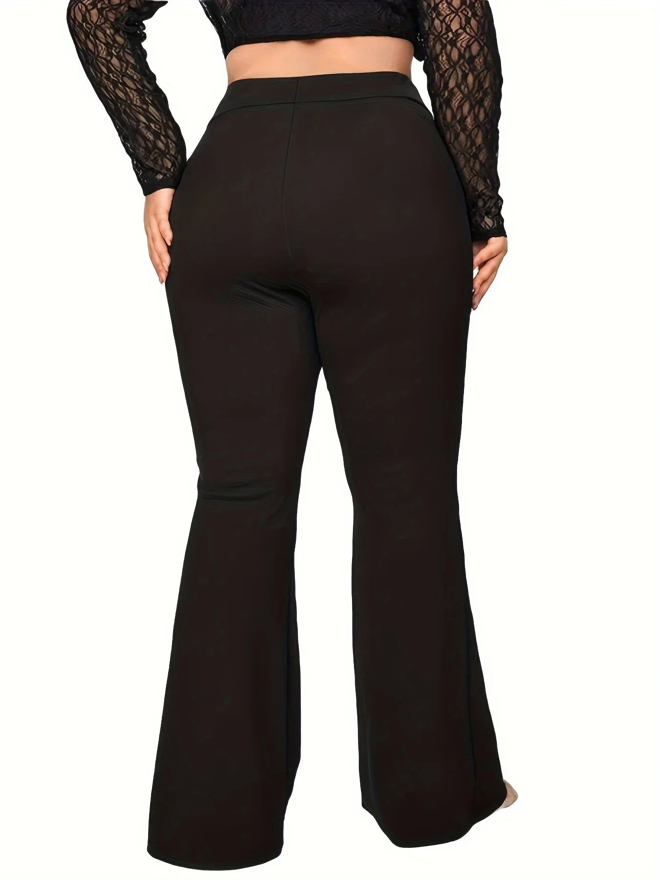 Plus-size flared pants -