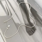Sterling Silver Necklace Shiny -