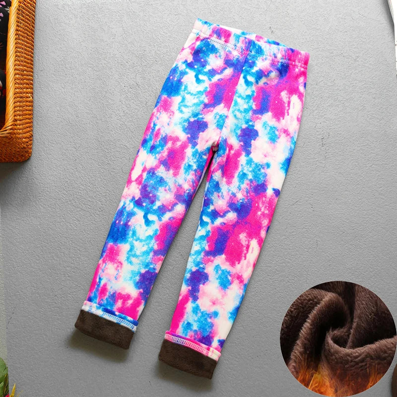 Baby Girl Clothes Kid Legging Girl Winter Autumn Thick Warm Cartoon Leggings Pants Boys Girls Leggings Plus Velvet Trousers -