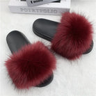Faux Fur Slippers Women -