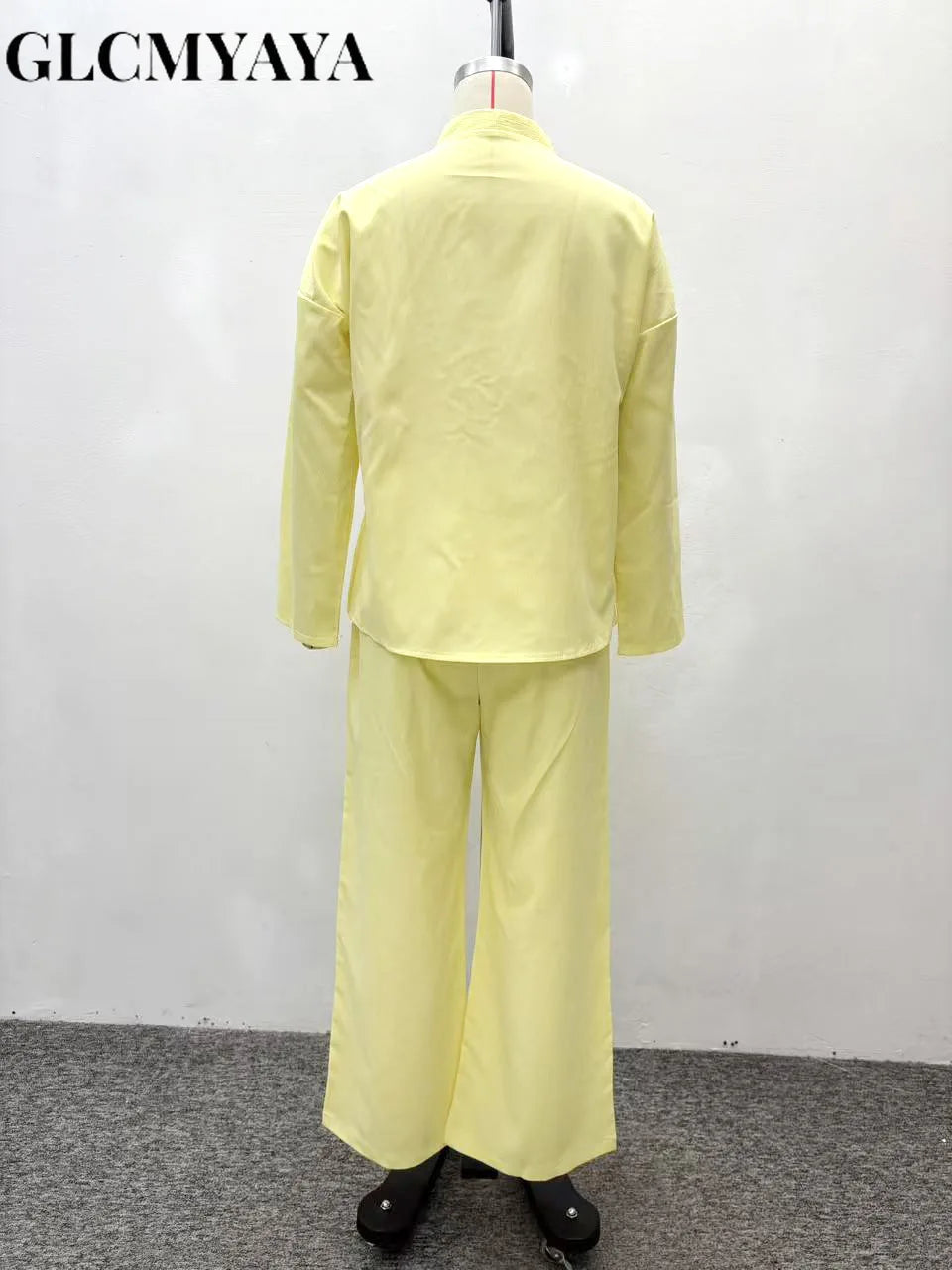 Wide Leg Pants Suit -