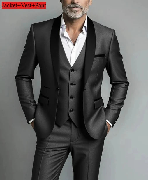 Men Formal Slim Fit Tuxedo -