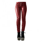 Elevate your style with these skinny faux leather pants for women—featuring a button closure for a chic and trendy look! -
