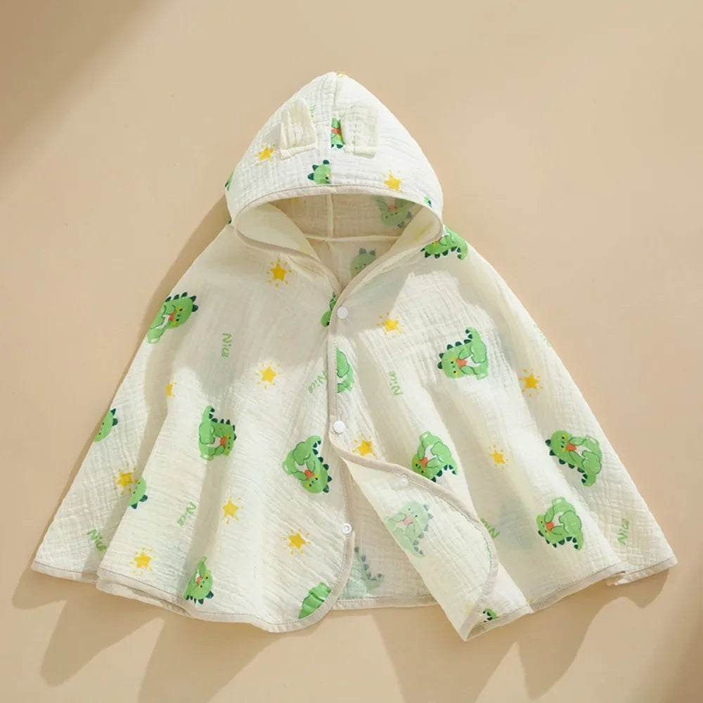 Keep your little ones stylish and comfy with this cute, lightweight cotton cloak shawl—perfect for both boys and girls! -
