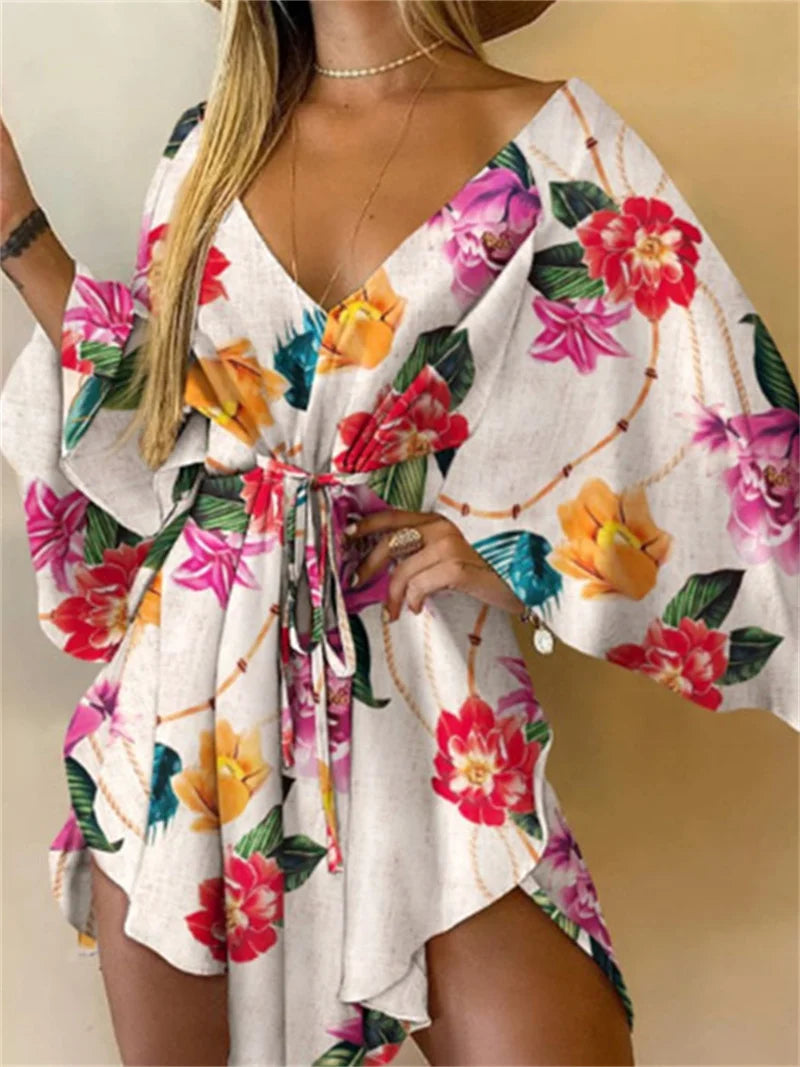 Women V-Neck Dress -