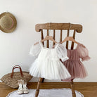 Dress your toddler in sweet style with this new baby lace dress featuring a big bowknot and short sleeves—perfect for special occasions! -