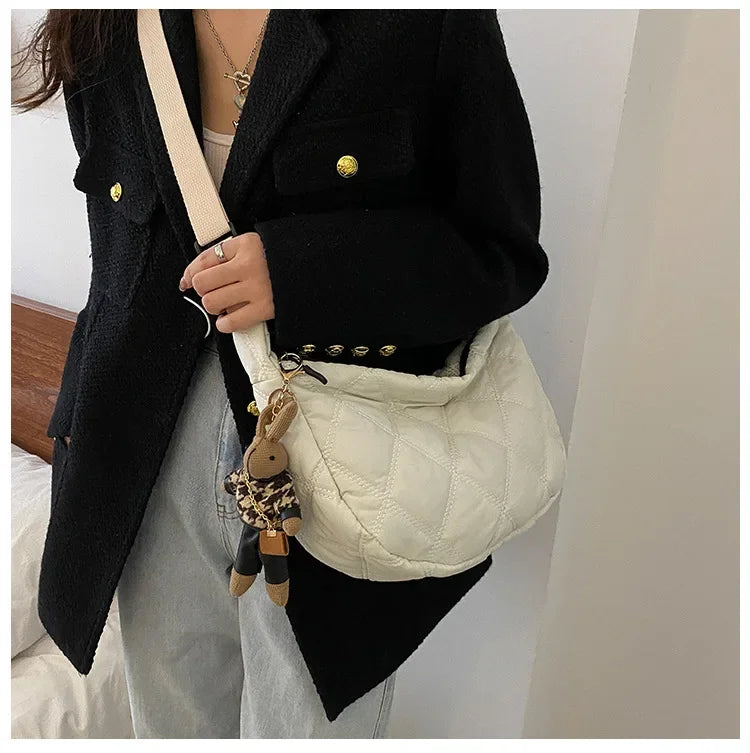 Carry your essentials in style with these embroidery crossbody bags Featuring a large capacity and a shoulder strap, these handbags are both fashionable and functional—an ideal accessory for any outfit. -