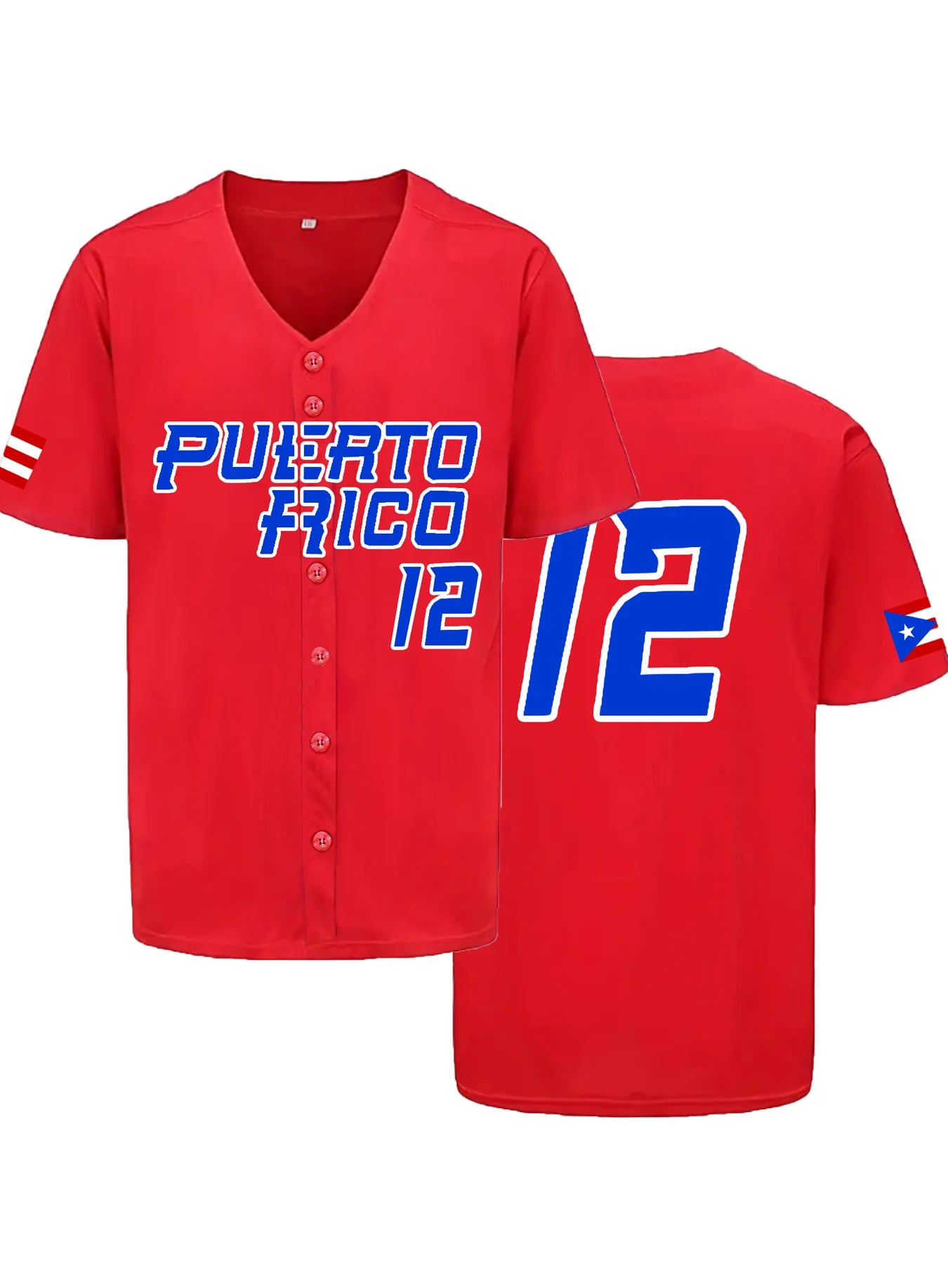 Men's Baseball Jersey Puerto Rico -