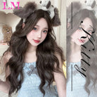 Elevate your style with this 38-inch long ombre brown, red, and blonde highlight straight lace front wig. Perfect for a chic and trendy look, this wig offers versatility and glamour for various occasions. -