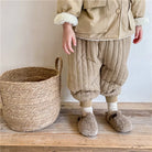 Children's Clothing From 2 To 7 Years Winter Kids Warm Cotton-Padded Trousers Baby Girls Thick Pants Toddler Boys Wear Clothes -