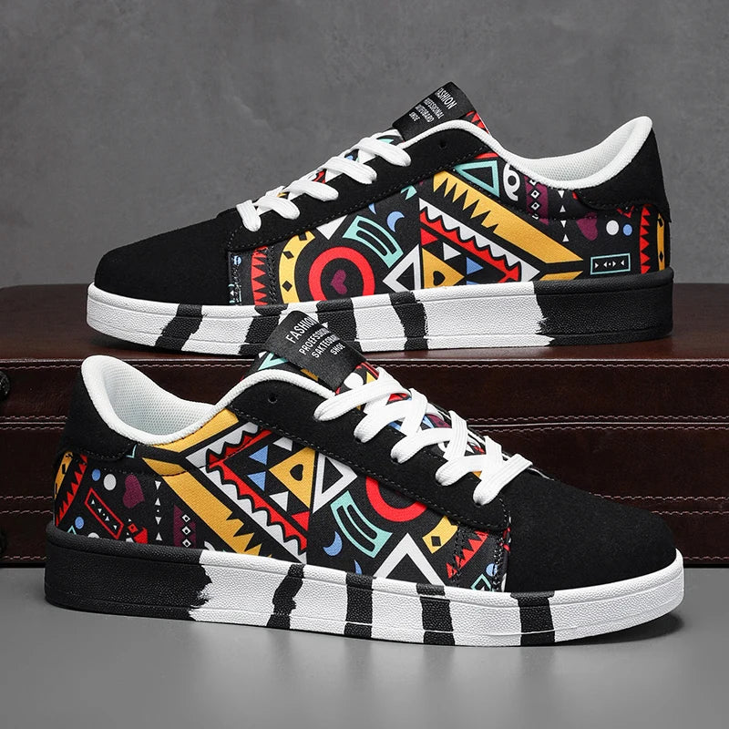 Men Flat Bottomed Shoes Fashion Popular with Colorful Outdoor Sneakers That Comfort Non Slip High-quality Fitness Leisure Shoes -
