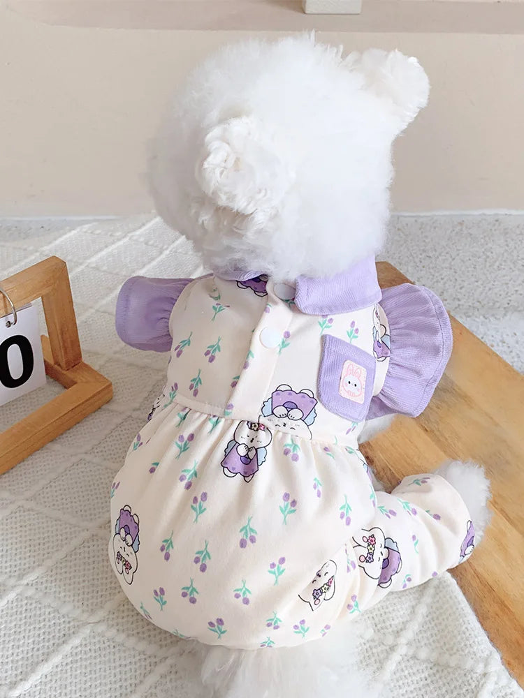 Keep your dogs comfortable at home with these cozy pet clothes—ideal for lounging and relaxing in style! -