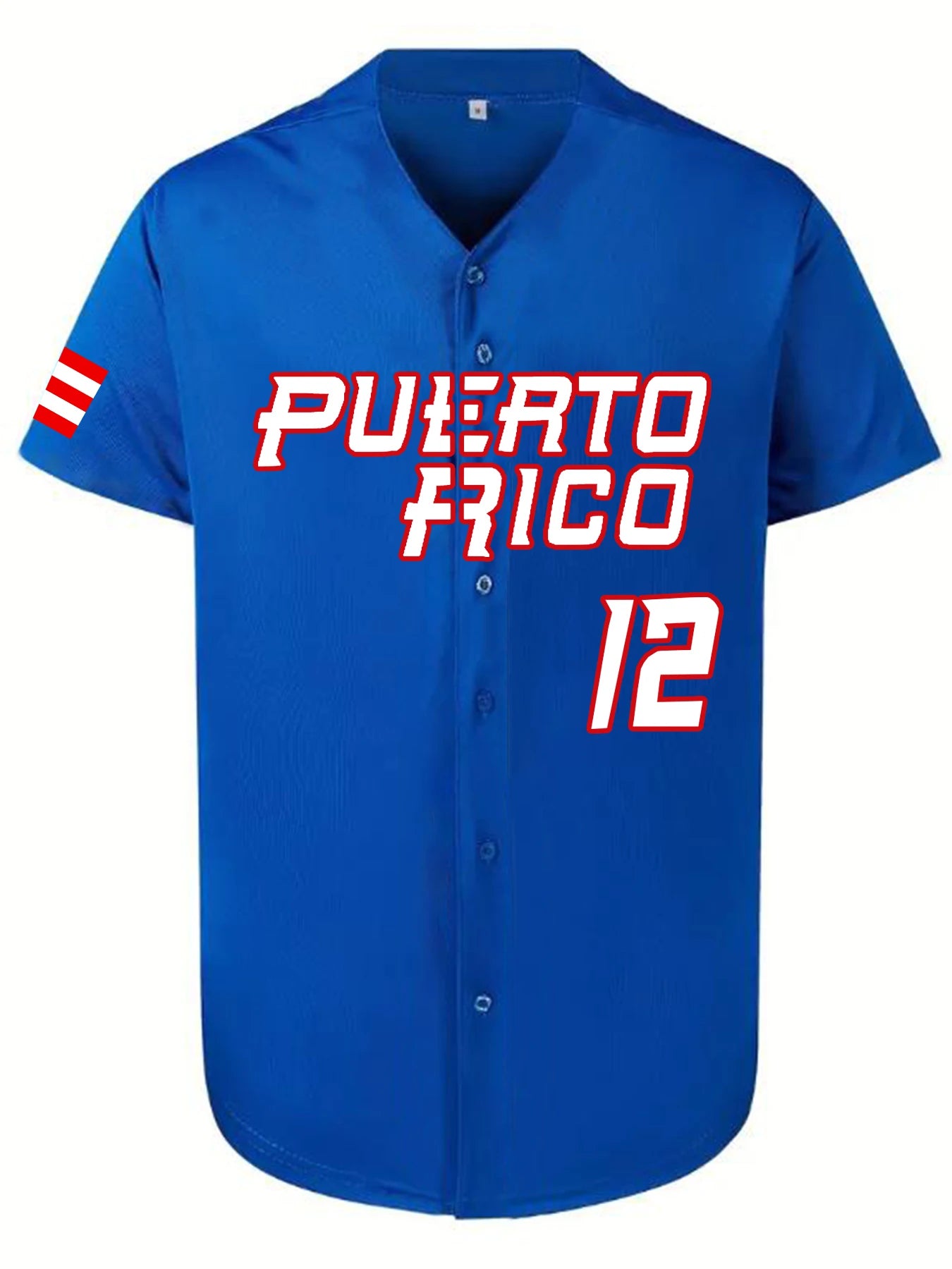 Men's Baseball Jersey Puerto Rico -