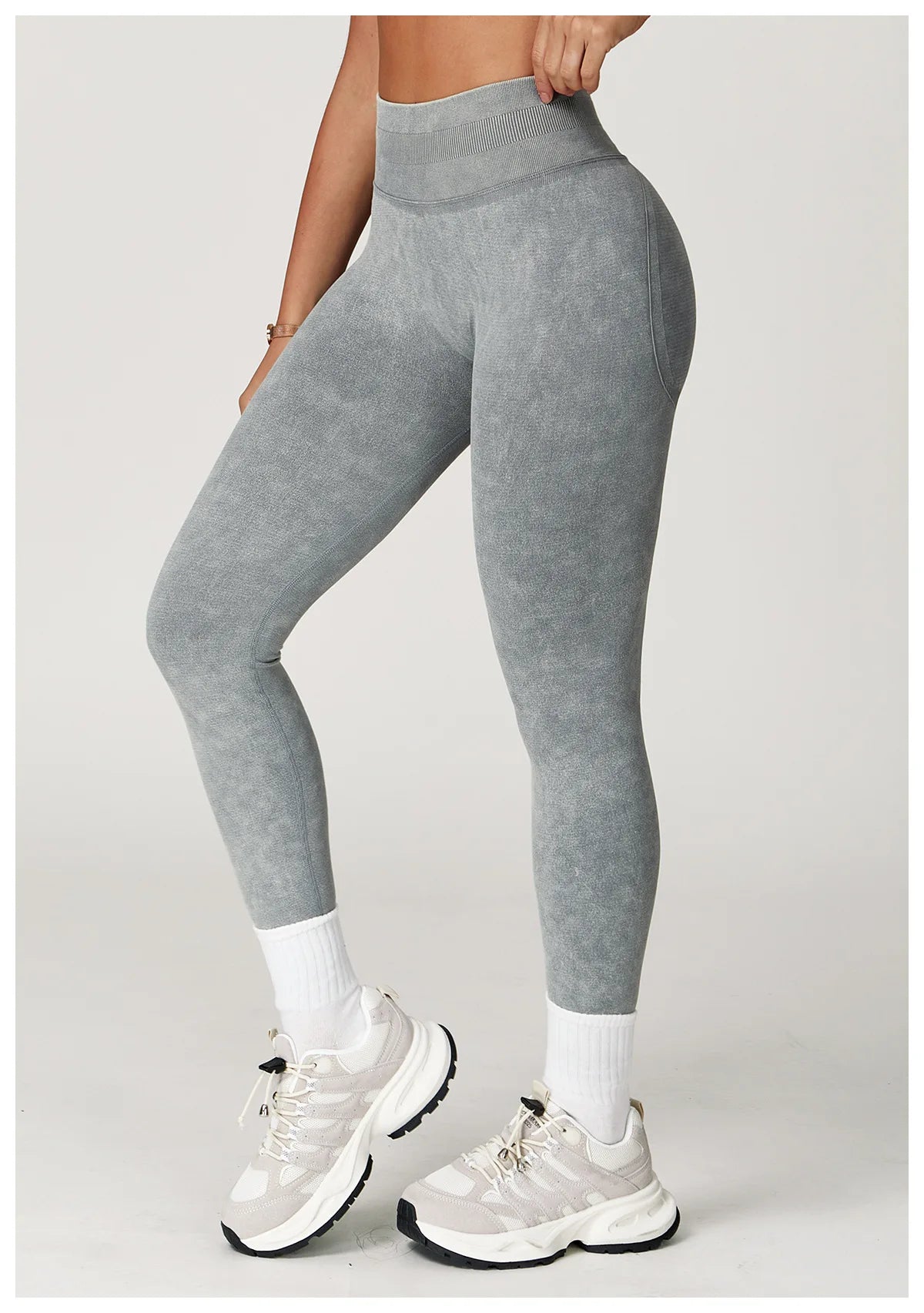 Yoga Pants Impact Leggings Women SeamlessStay comfortable and supported during workouts with these seamless high-waist ribbed yoga leggings for women—perfect for the gym and everyday activewear! -