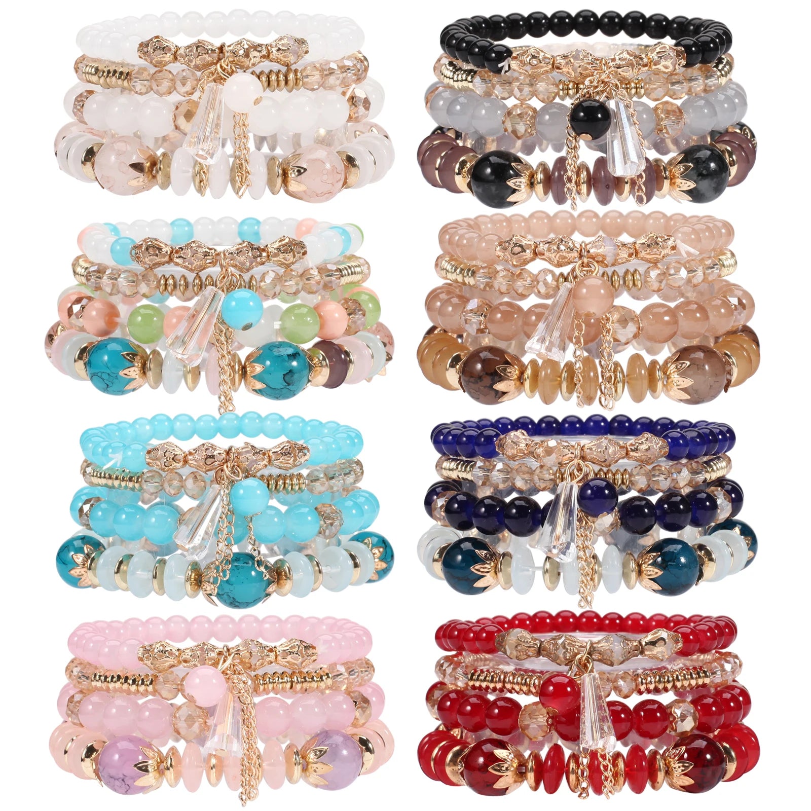 Stackable Bead Bracelets -