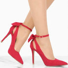 Women's High Heels Bow Tie -