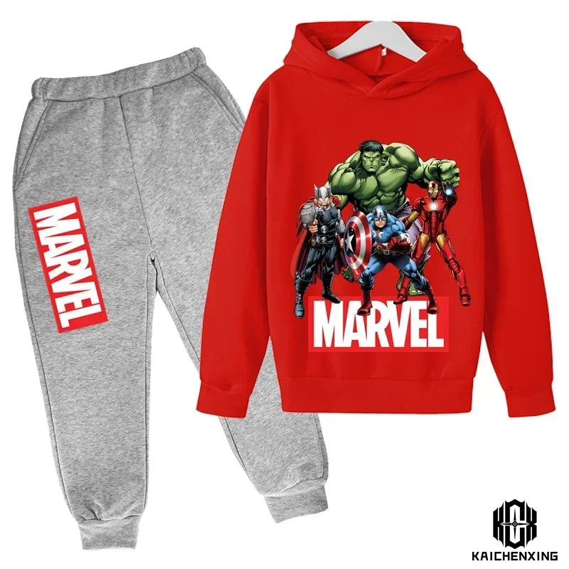 Marvel- Super Heros Hooded Pants Suit for Children -