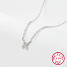 Sterling silver light luxury exquisite letter pendant necklace -