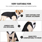 Dress up your pup for the occasion with this fashion-forward party show formal suit featuring a tie bow tuxedo—perfect for making a stylish statement! -