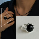 Sterling Silver Hollow Out Rings -