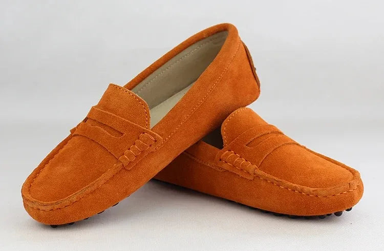 100% Genuine leather Women flats Fashion Handmade Women Casual leather shoes Leather Moccasin Women Driving Shoes Loafers -