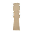 Criss Cross Cut Out Sleeveless Dress -