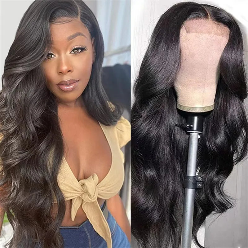 Elevate your style with this 30-inch highlight human hair body wave wig—featuring a 13x6 HD lace frontal for a natural look, perfect for cosplay and everyday elegance! -