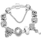 Pink Heart To Heart Beads Charm Bracelets -