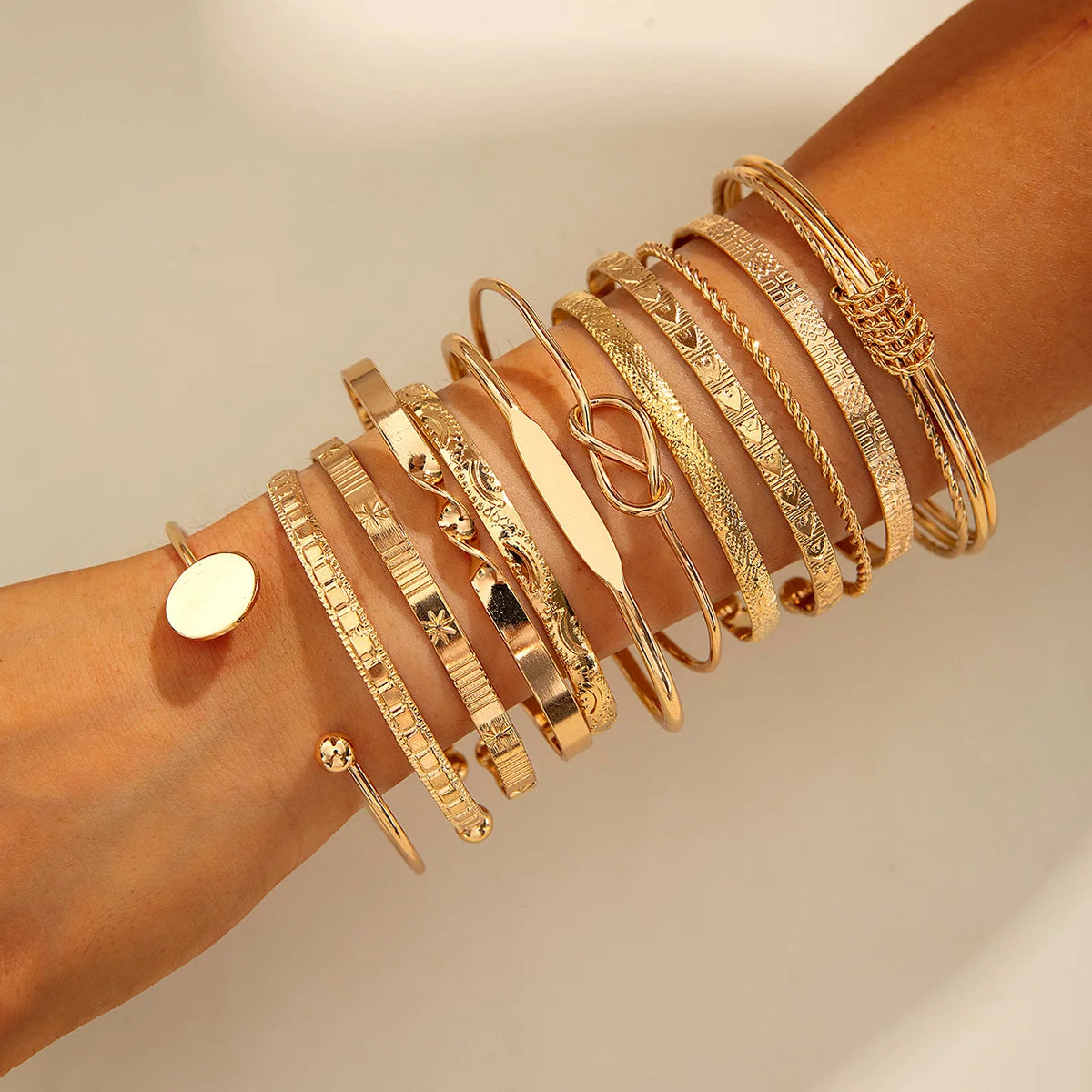 Gold Bracelets Set for Women -