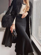 Stay cozy and chic with these fashionable women's long knitted skirts—perfect for stylish comfort all season! -
