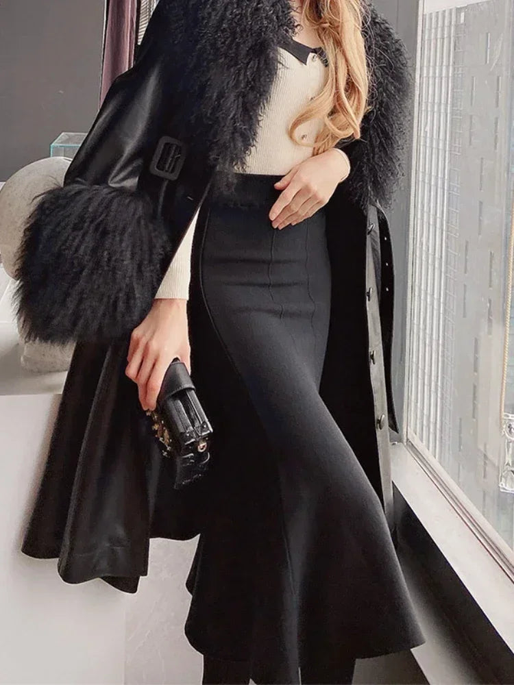 Stay cozy and chic with these fashionable women's long knitted skirts—perfect for stylish comfort all season! -