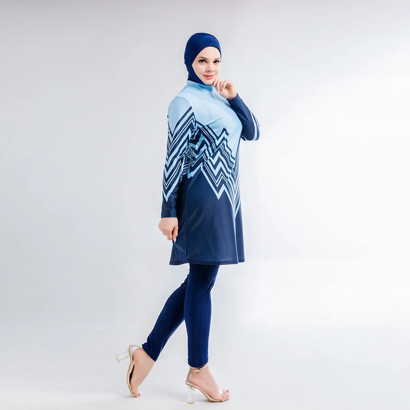Stay modest and stylish with this Muslim swimming suit for women, perfect for enjoying the water with confidence and comfort! -