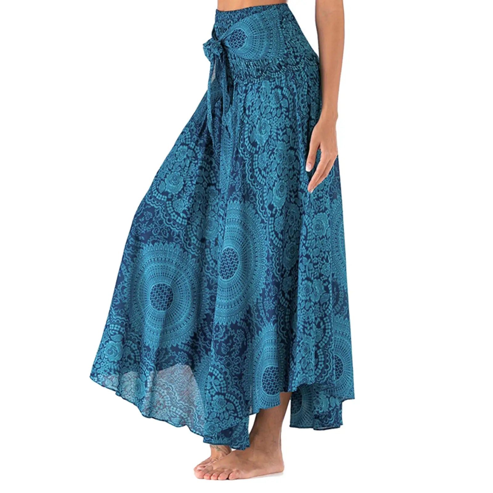 Bloom in style with this fashionable women's flower skirt—featuring an elastic waist for comfort and a beautiful flowy bottom, perfect for any outfit or costume! -