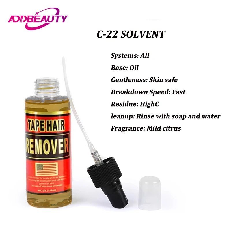Ultra Hold Walker Tapes C-22 Glue Remover for Lace Front Wigs Human Hair Toupee 15ml Adhensive Glue Tape Waterproof Glue Remover -