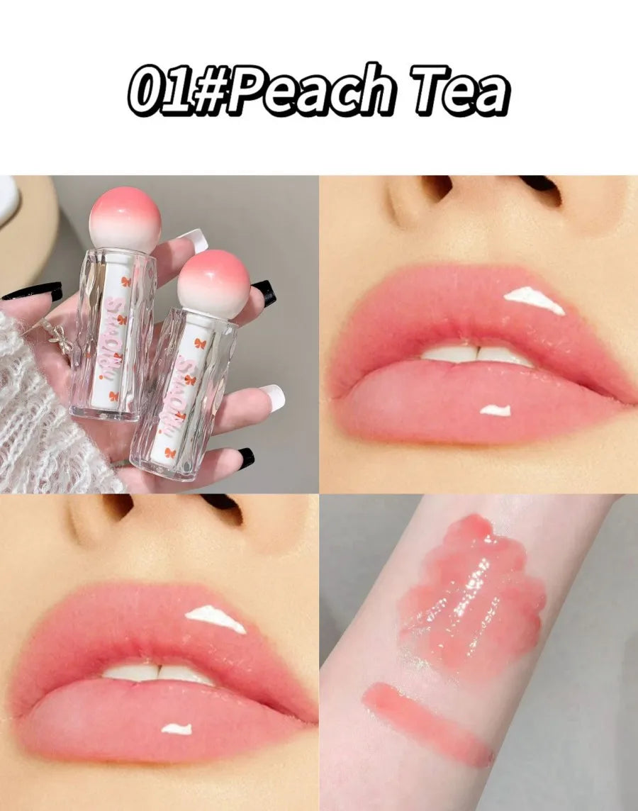 SHAQINUO Watery Lip Gloss Moisturizing Mirror Water Gloss Long-lasting Clear and Tender Lipstick Lip Gloss -